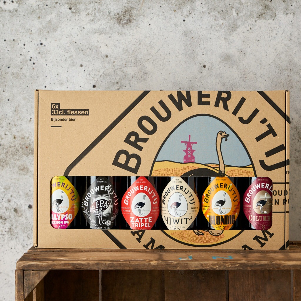 Brouwerij ‘t IJ giftbox borrelpakket van Borrelen.nl
