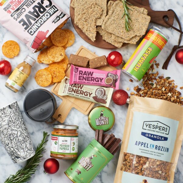 Healthy & Vegan kerstpakket kerstpakket van Borrelen.nl