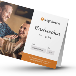 High Beer Cadeaubon €75 cadeaubon van Borrelen.nl