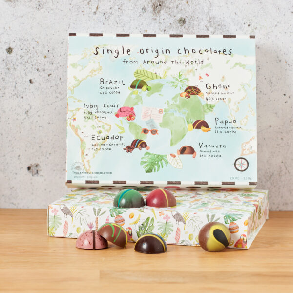 Single Origin Chocolate giftbox chocolade cadeau kerstpakket afbeelding 3 van Borrelen.nl