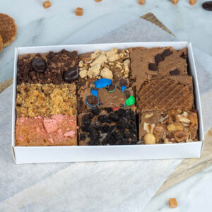 Sweetbox - Mini brownie proeverij brievenbus cadeau van Borrelen.nl